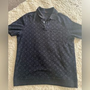 Louis Vuitton wool blend monogram polo